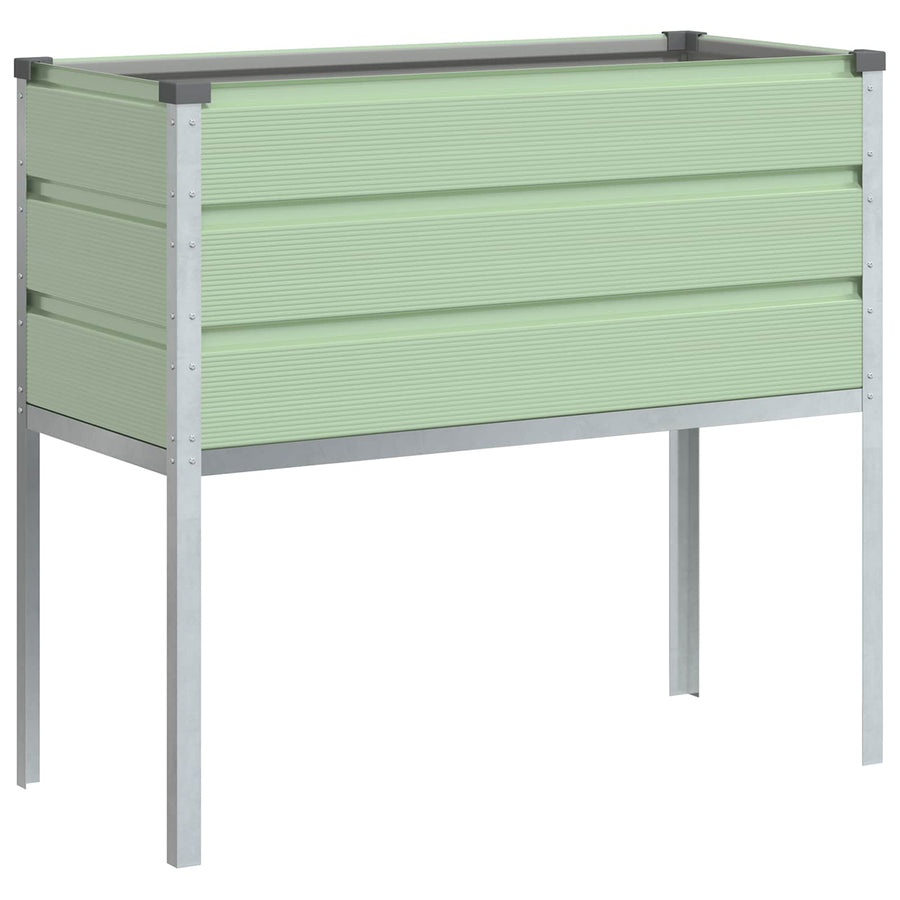 Plantenbak Pastelgroen 100 x 45 x 90 cm Gegalvaniseerd staal