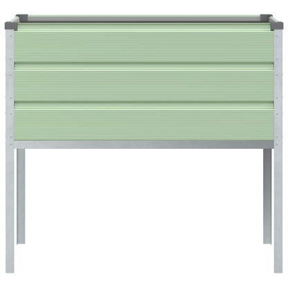 Plantenbak Pastelgroen 100 x 45 x 90 cm Gegalvaniseerd staal