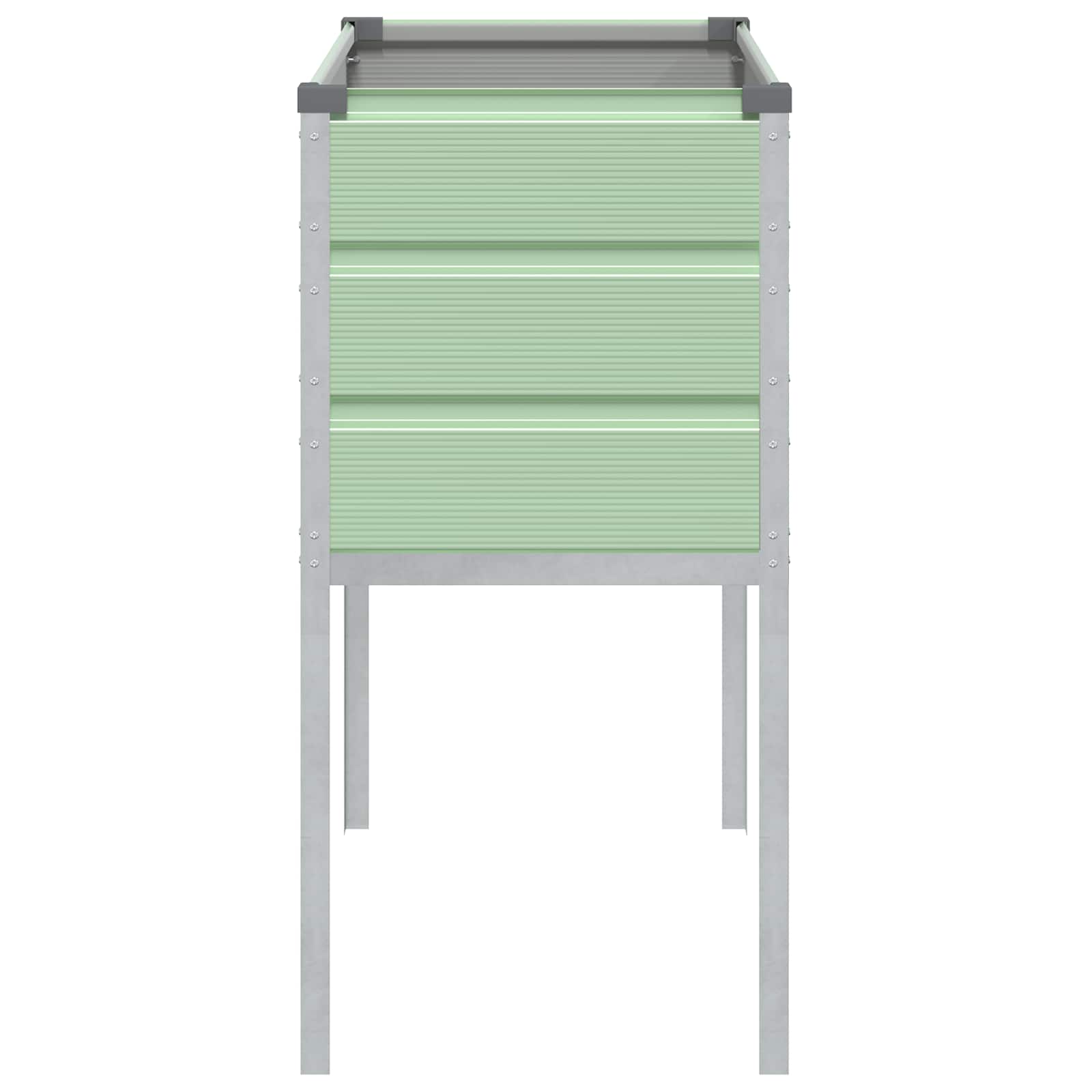 Plantenbak Pastelgroen 100 x 45 x 90 cm Gegalvaniseerd staal