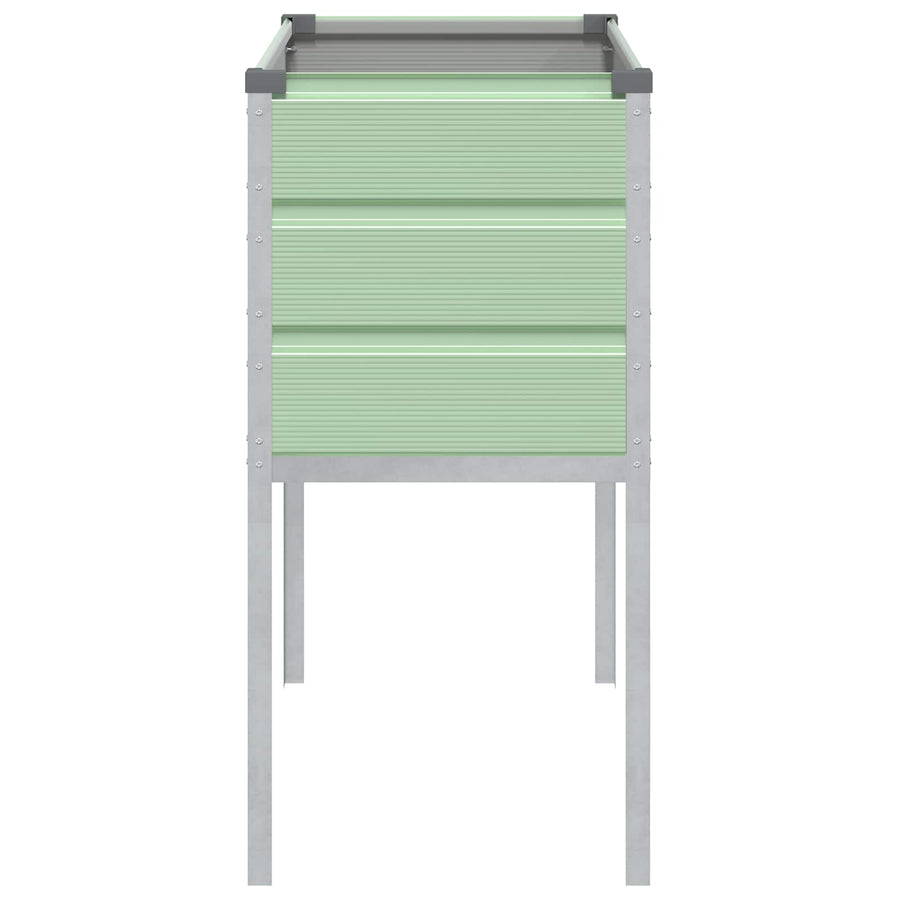 Plantenbak Pastelgroen 100 x 45 x 90 cm Gegalvaniseerd staal