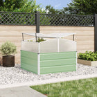 Planter Pastel Green 100 x 100 x 77 cm Galvanized steel