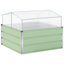 Plantenbak Pastel Groen 100 x 100 x 77 cm Gegalvaniseerd staal