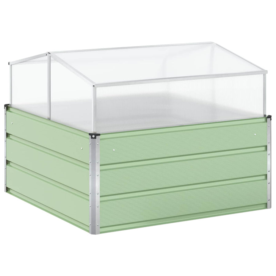 Plantenbak Pastel Groen 100 x 100 x 77 cm Gegalvaniseerd staal