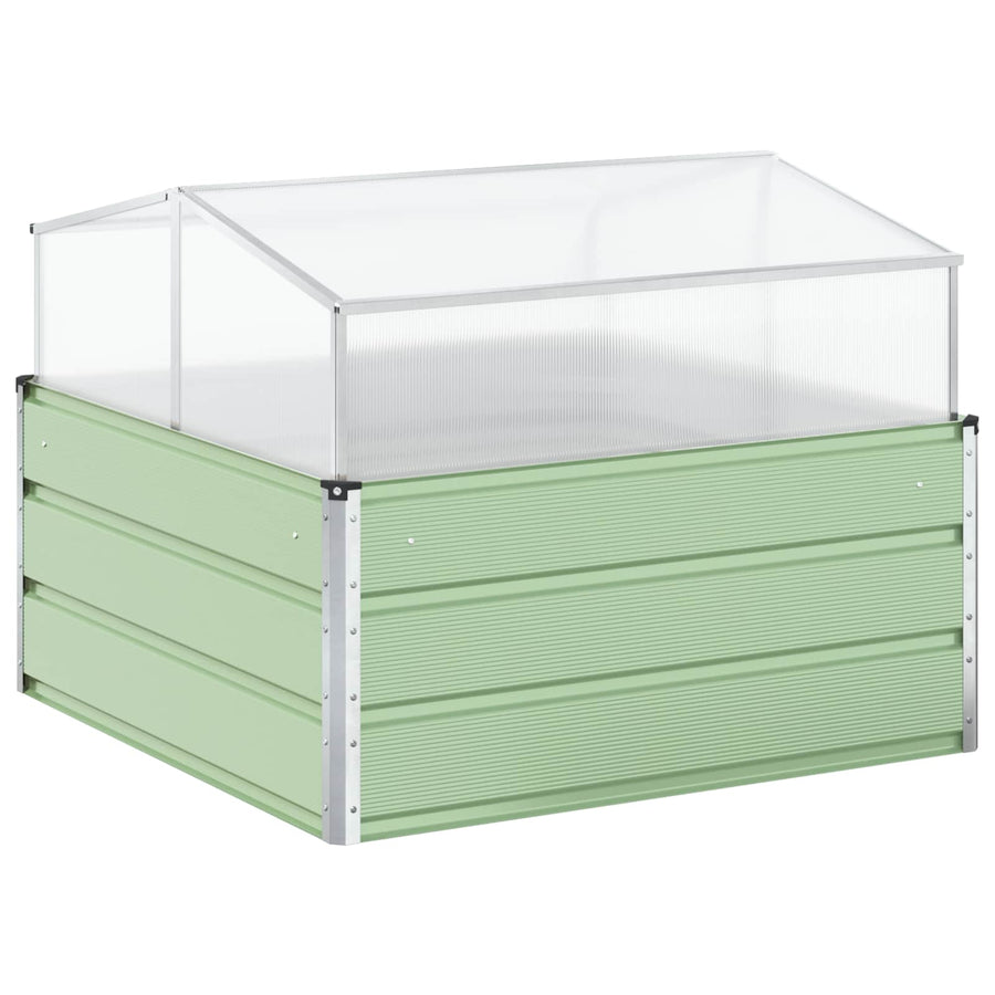 Plantenbak Pastel Groen 100 x 100 x 77 cm Gegalvaniseerd staal
