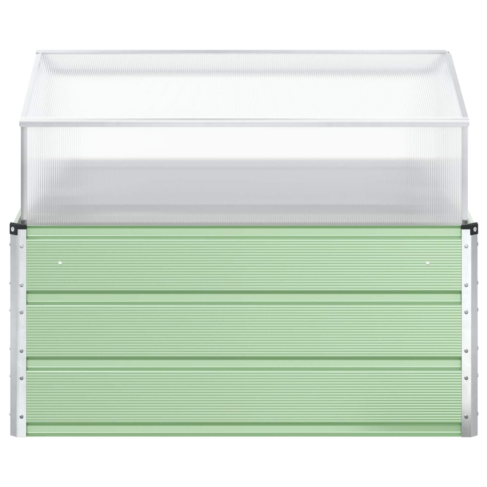 Plantenbak Pastel Groen 100 x 100 x 77 cm Gegalvaniseerd staal