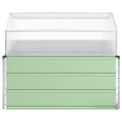 Plantenbak Pastel Groen 100 x 100 x 77 cm Gegalvaniseerd staal