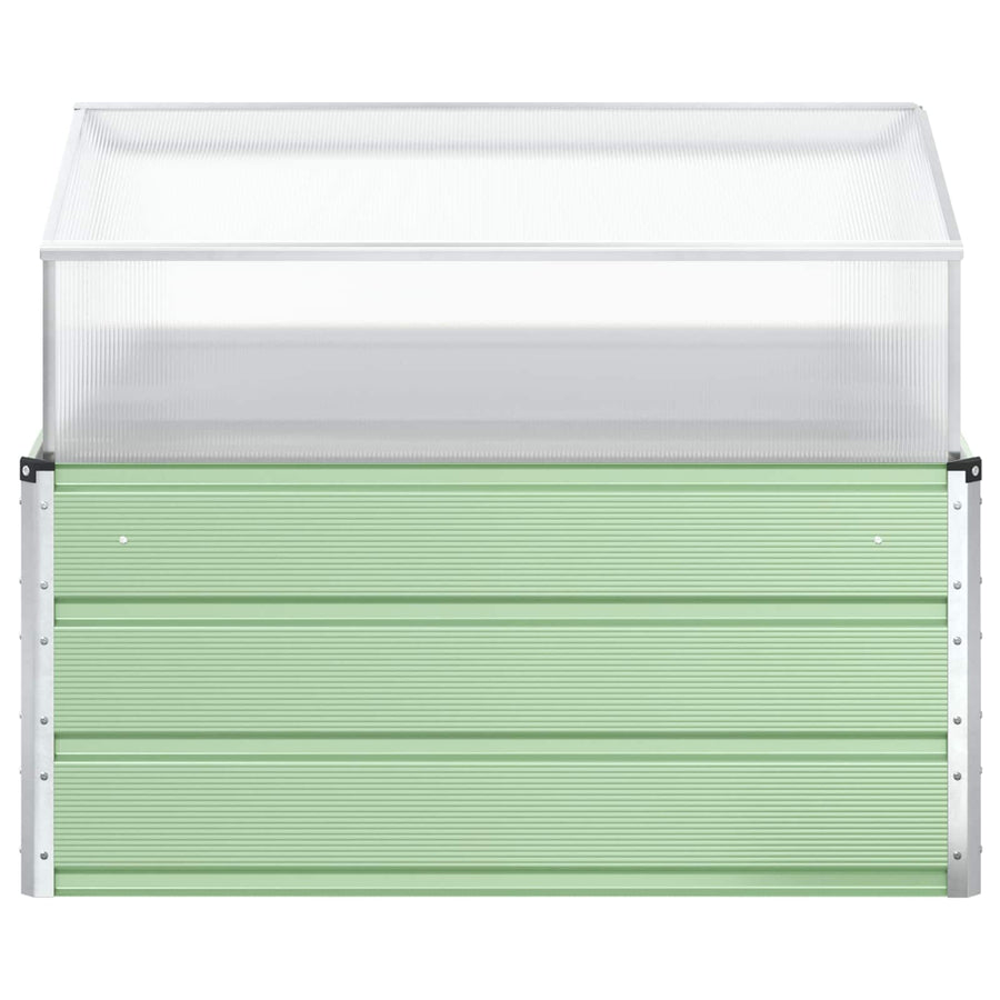 Plantenbak Pastel Groen 100 x 100 x 77 cm Gegalvaniseerd staal