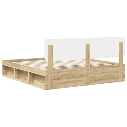 Bedframe met hoofdeinde Sonoma 200 x 200 cm Massief grenenhout