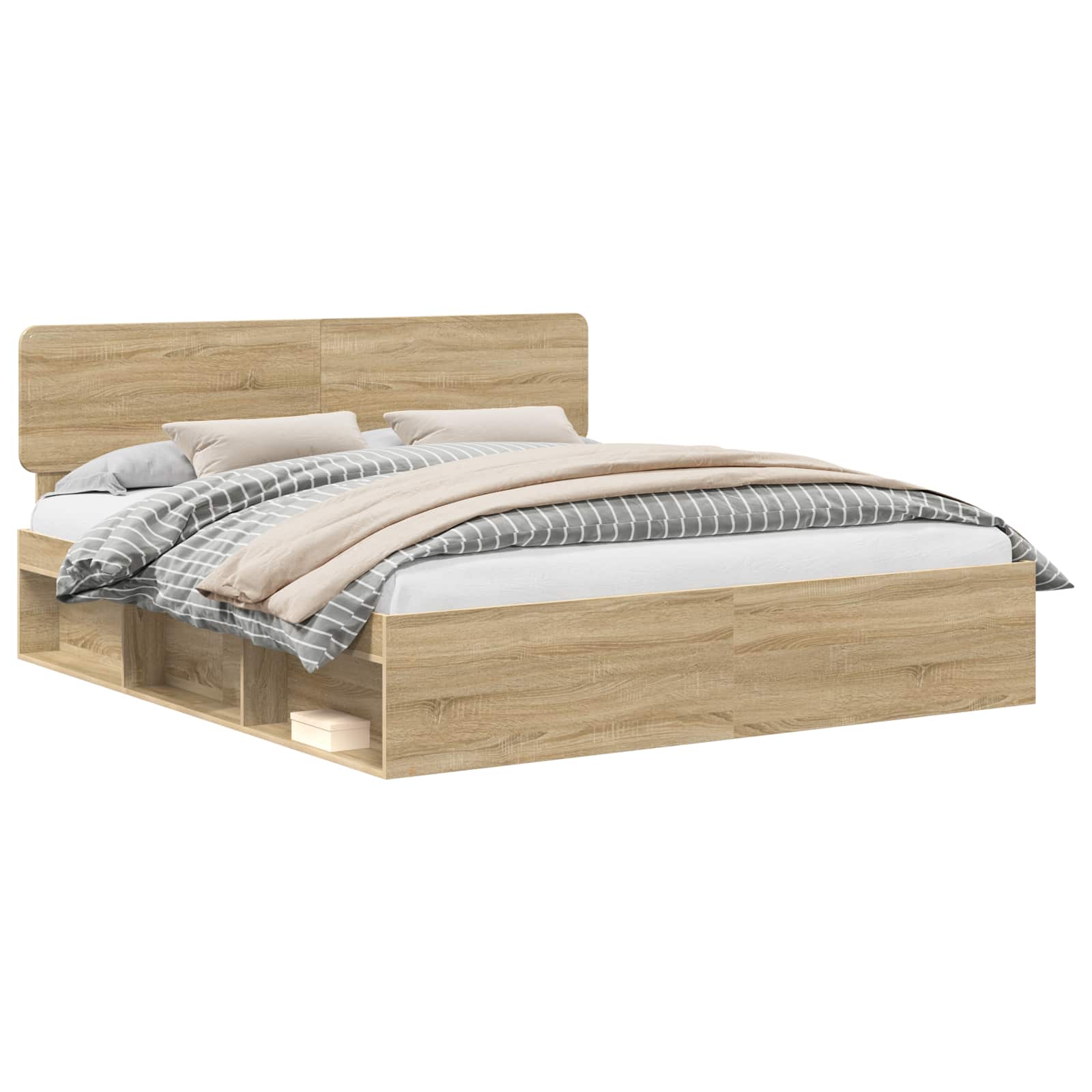 Bedframe met hoofdeinde Sonoma 180 x 200 cm Massief grenenhout