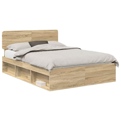 Bedframe met hoofdeinde Sonoma 160 x 200 cm Massief grenenhout