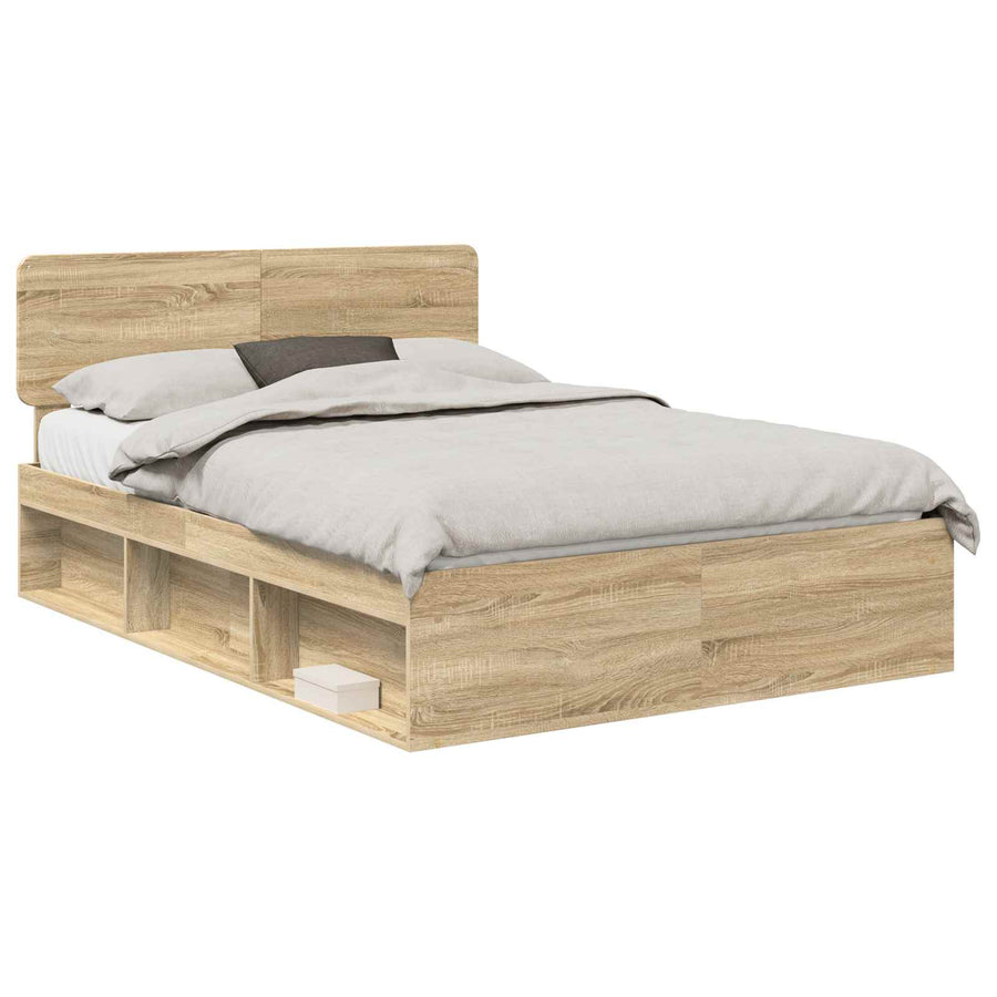 Bedframe met hoofdeinde Sonoma 160 x 200 cm Massief grenenhout