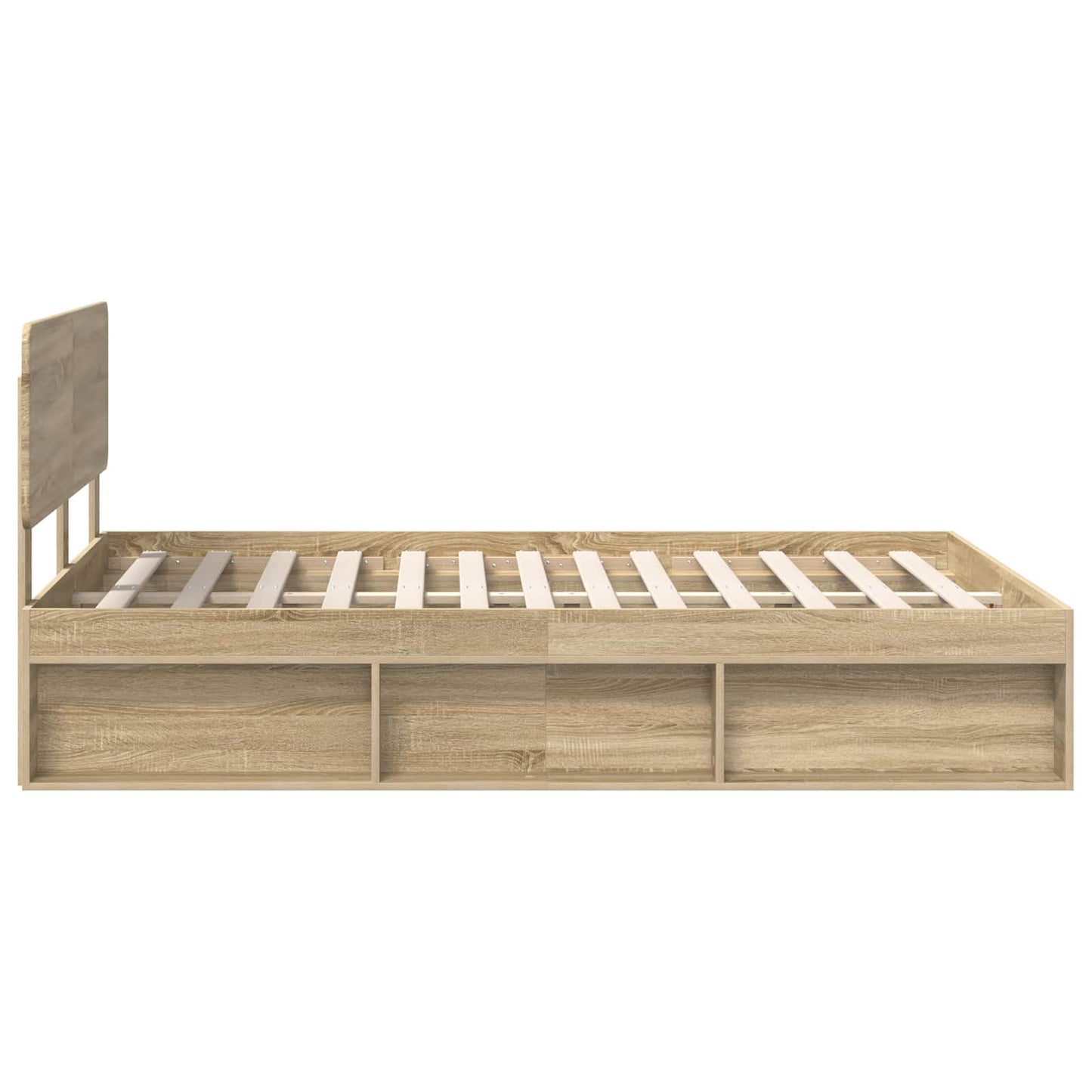 Bedframe Sonoma Eiken 150 x 200 cm Massief grenenhout