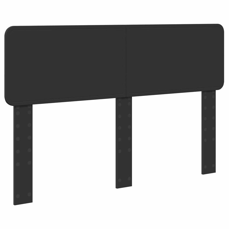 Bedframe met hoofdeinde Zwart 140 x 200 cm Massief grenenhout