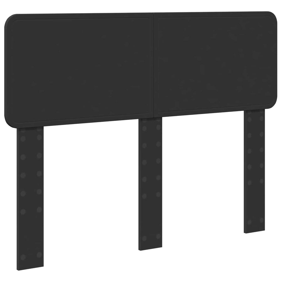 Bedframe met hoofdeinde Zwart 135 x 190 cm Massief grenenhout