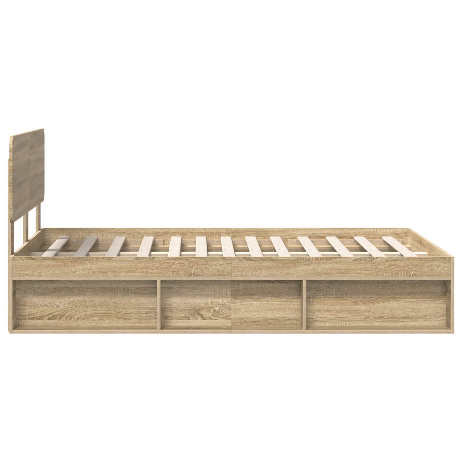 Bedframe met hoofdeinde Sonoma 120 x 200 cm Massief grenenhout