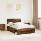 Bed frame with headboard Reclaimed Wood 120 x 200 cm Solid pine