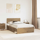 Bed frame Traditional oak 120 x 200 cm Solid pine wood
