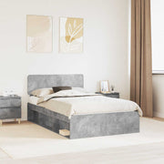 Bedframe 120x190 cm beton massief grenenhout