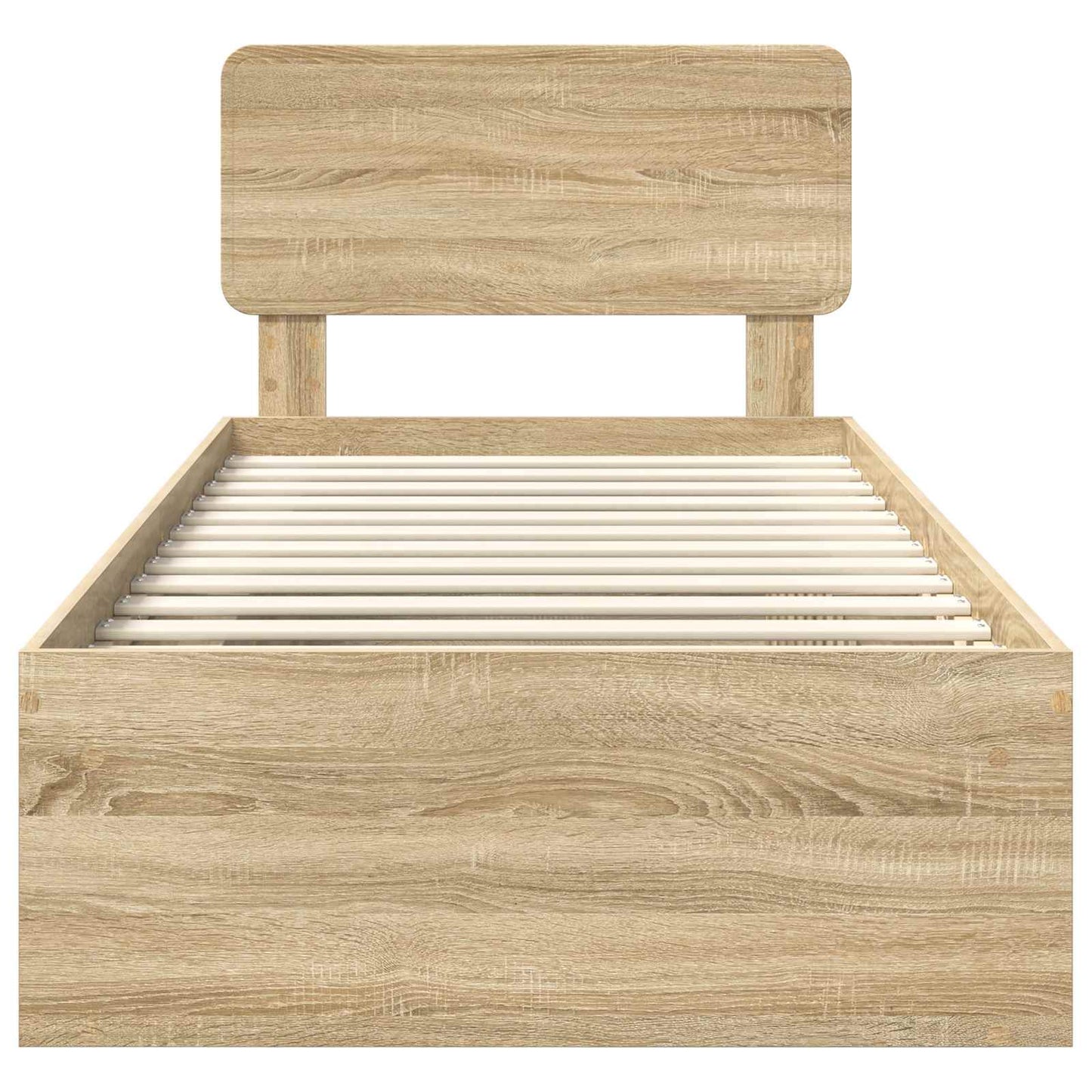 Bedframe met hoofdeinde Sonoma 100 x 200 cm Massief grenenhout