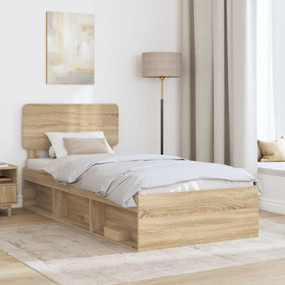 Bedframe Sonoma Eiken 90 x 200 cm Massief grenenhout