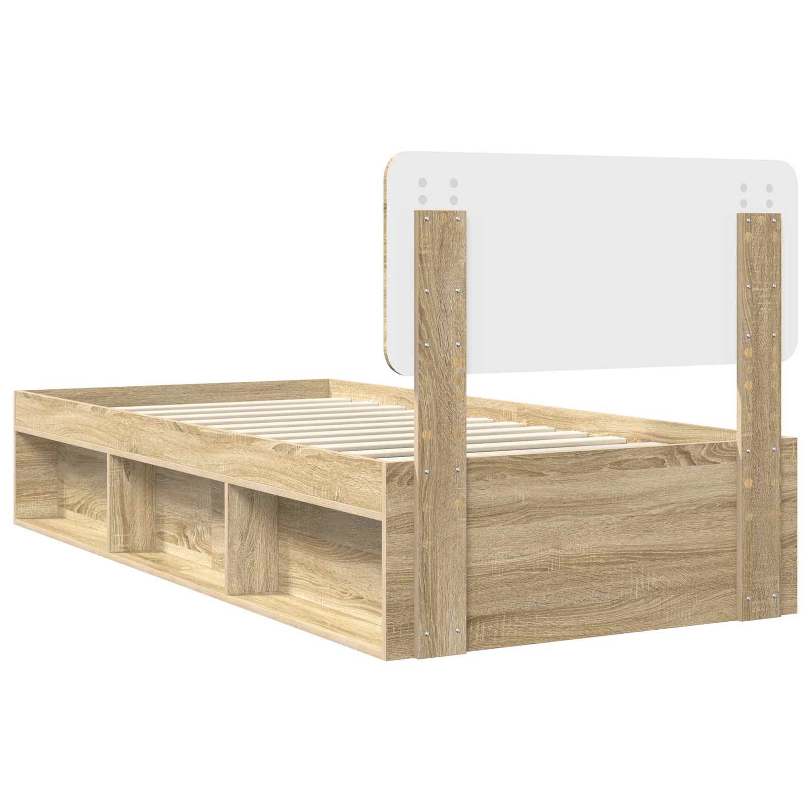 Bedframe Sonoma Eiken 75 x 190 cm Massief grenenhout