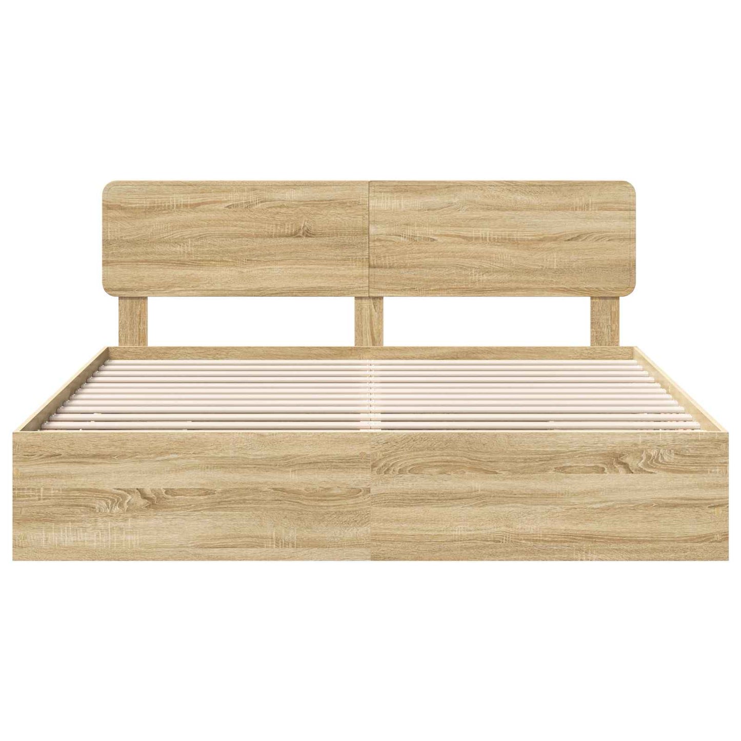 Bedframe met lade Sonoma Eiken 200 x 200 cm Ingenieurshout