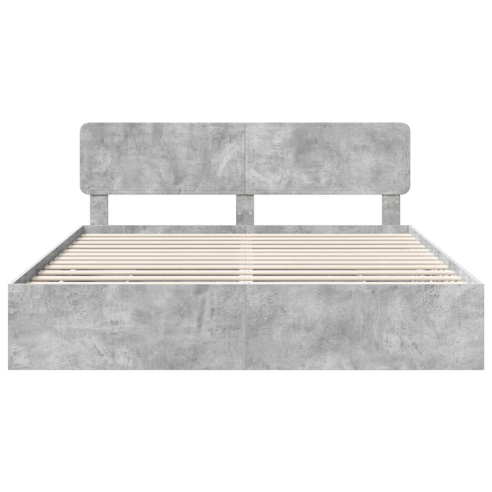 Bedframe met lade Beton Grijs 200 x 200 cm Ingenieurshout