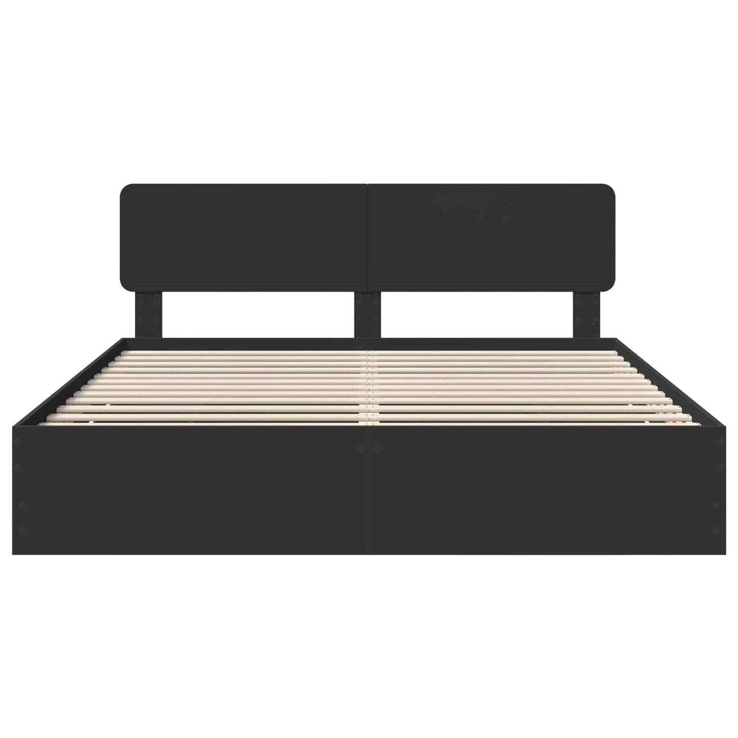 Bedframe met lade Zwart 180 x 200 cm Geconstrueerd hout