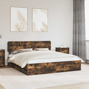 Bedframe met lade 180x200 cm gerookt eiken