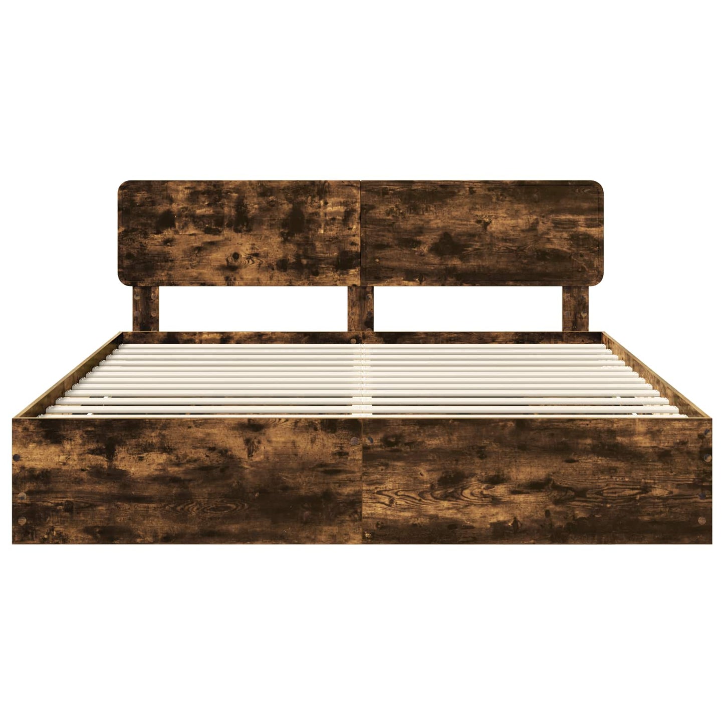 Bedframe met lade Gerookt eiken 180 x 200 cm Ingenieurshout