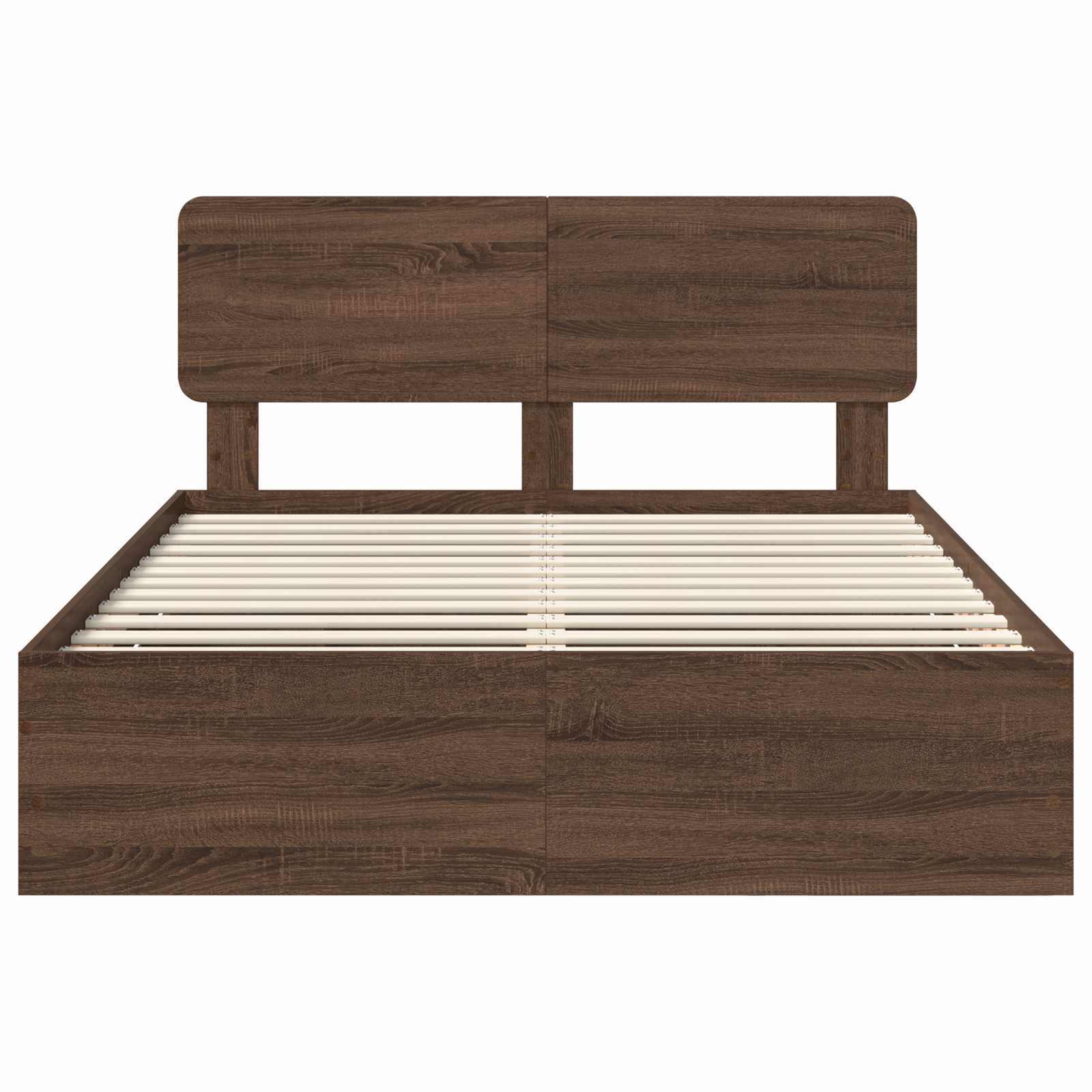 Bedframe met lade Bruin Eiken 150 x 200 cm Ingenieurshout