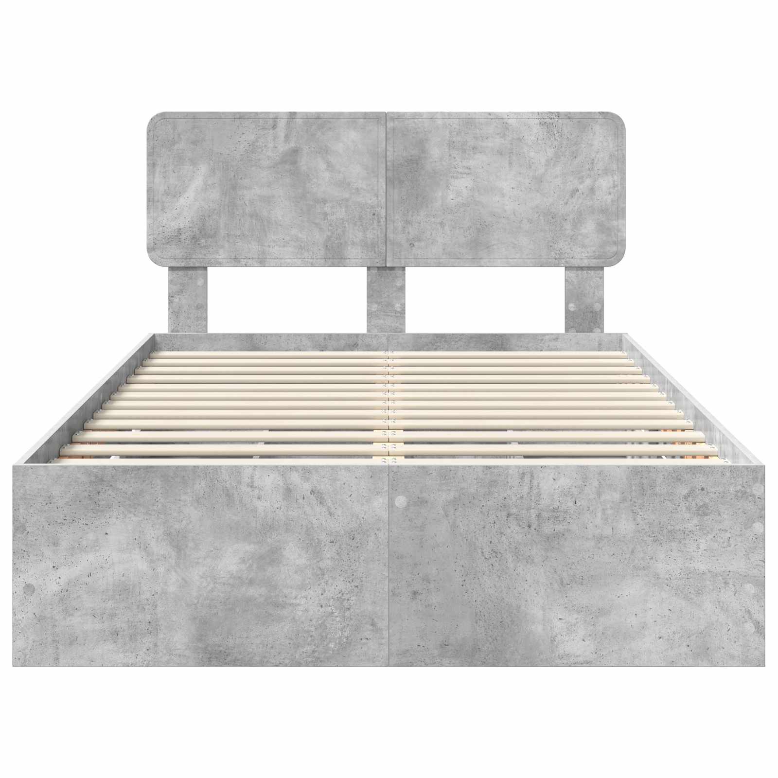 Bedframe met lade Beton Grijs 135 x 190 cm Ingenieurshout
