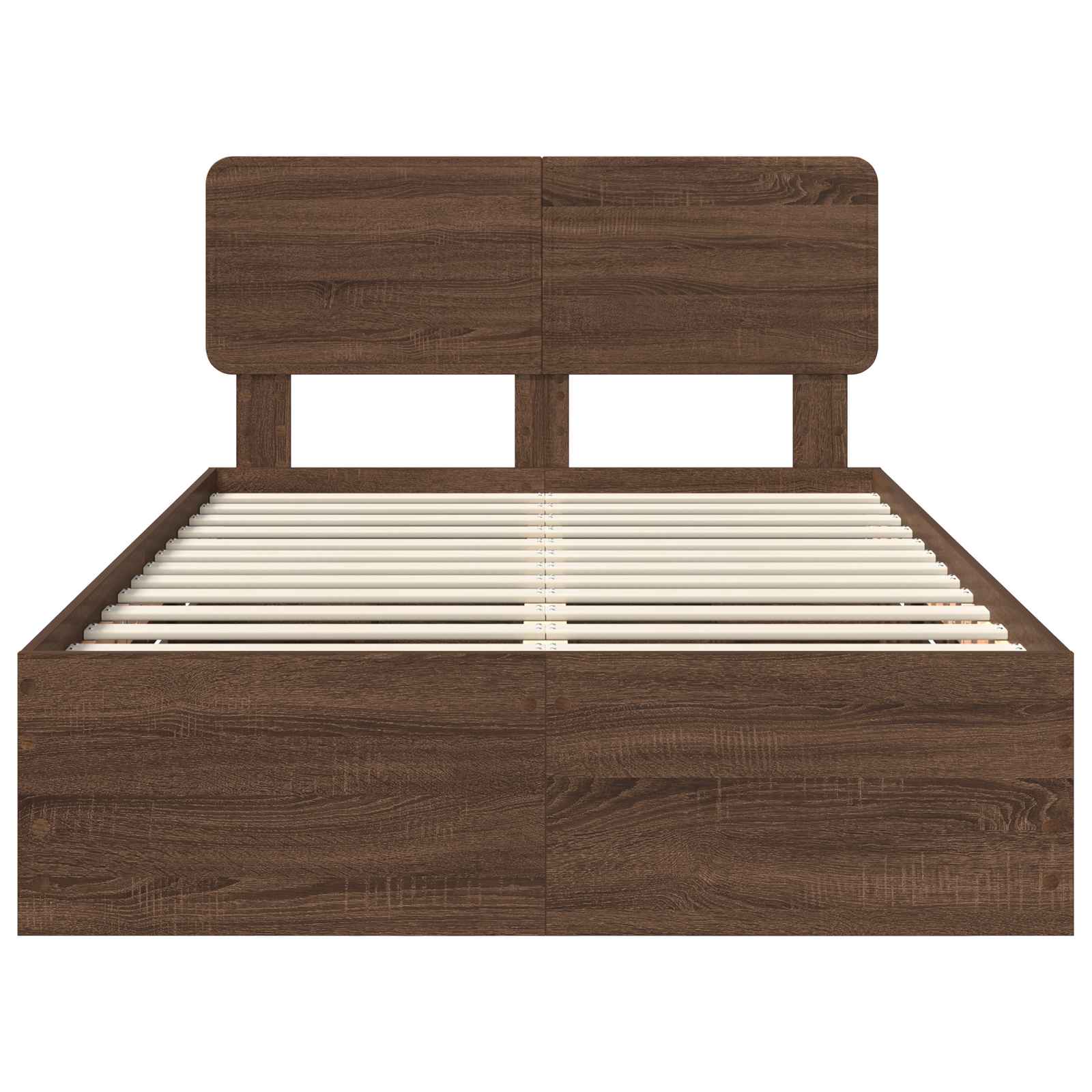 Bedframe met lade Bruin Eiken 135 x 190 cm Ingenieurshout