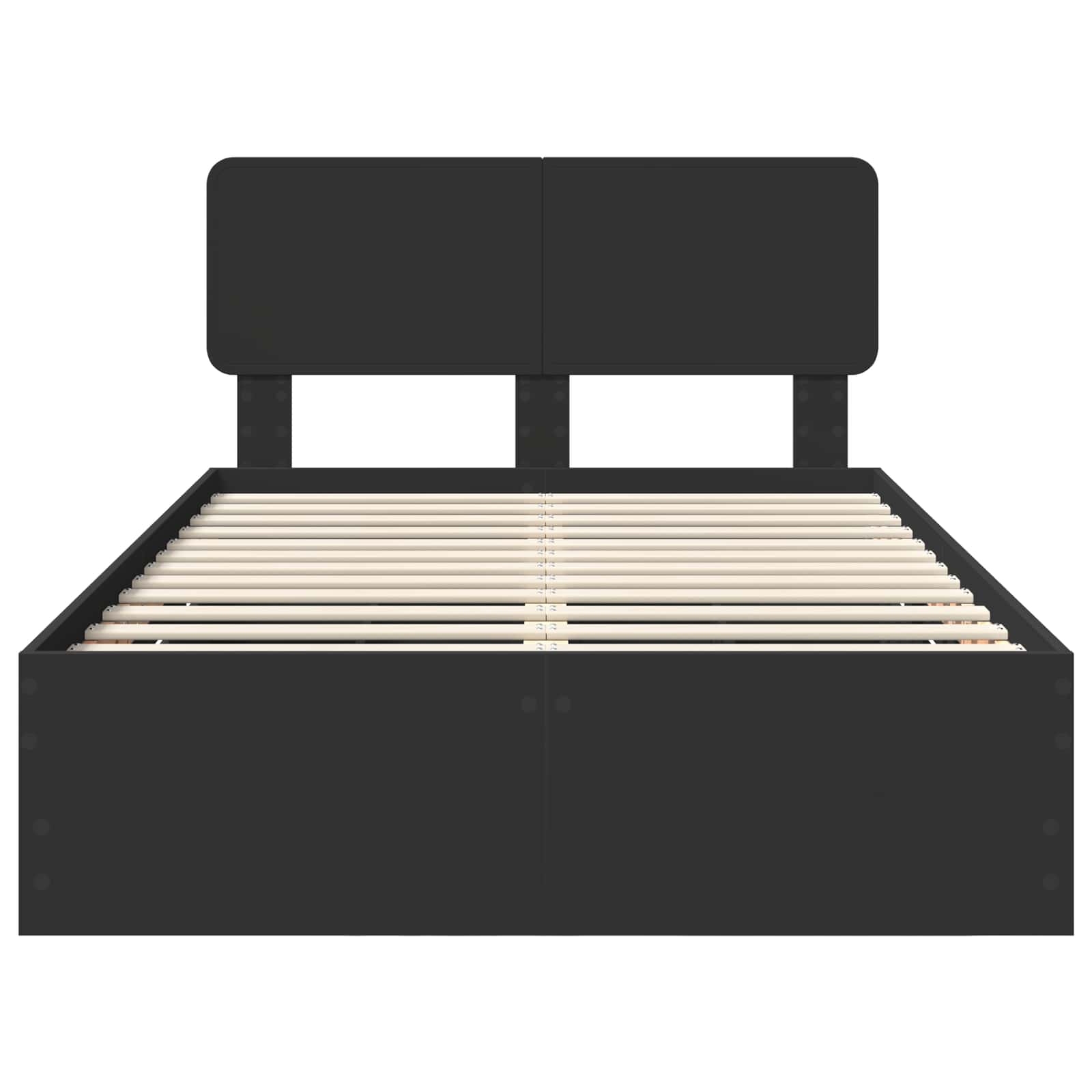 Bedframe met lade met opslag Zwart 120 x 190 cm Ingenieurshout
