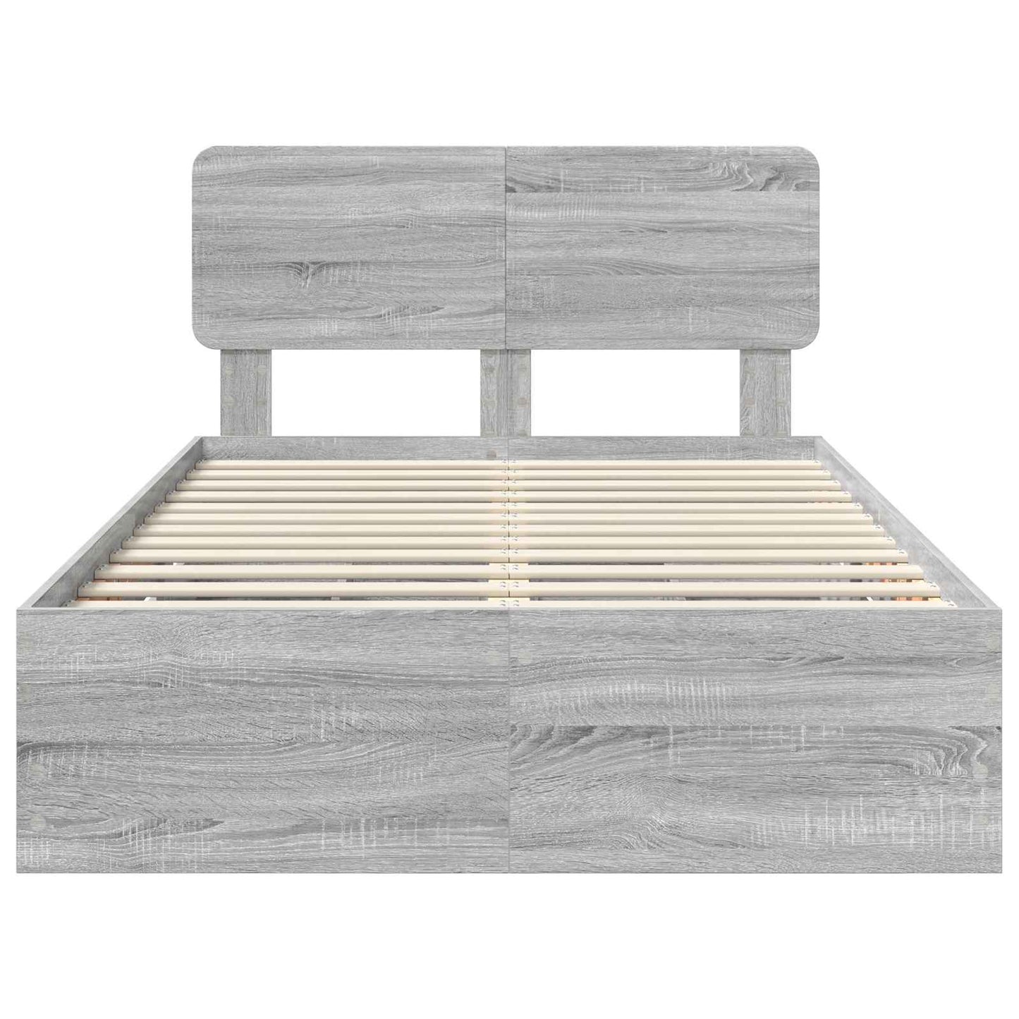Bedframe met lade Grijs Sonoma 120 x 200 cm Ingenieurshout