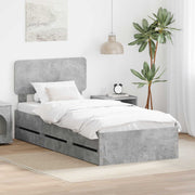 Bedframe beton grijs 90x200 cm