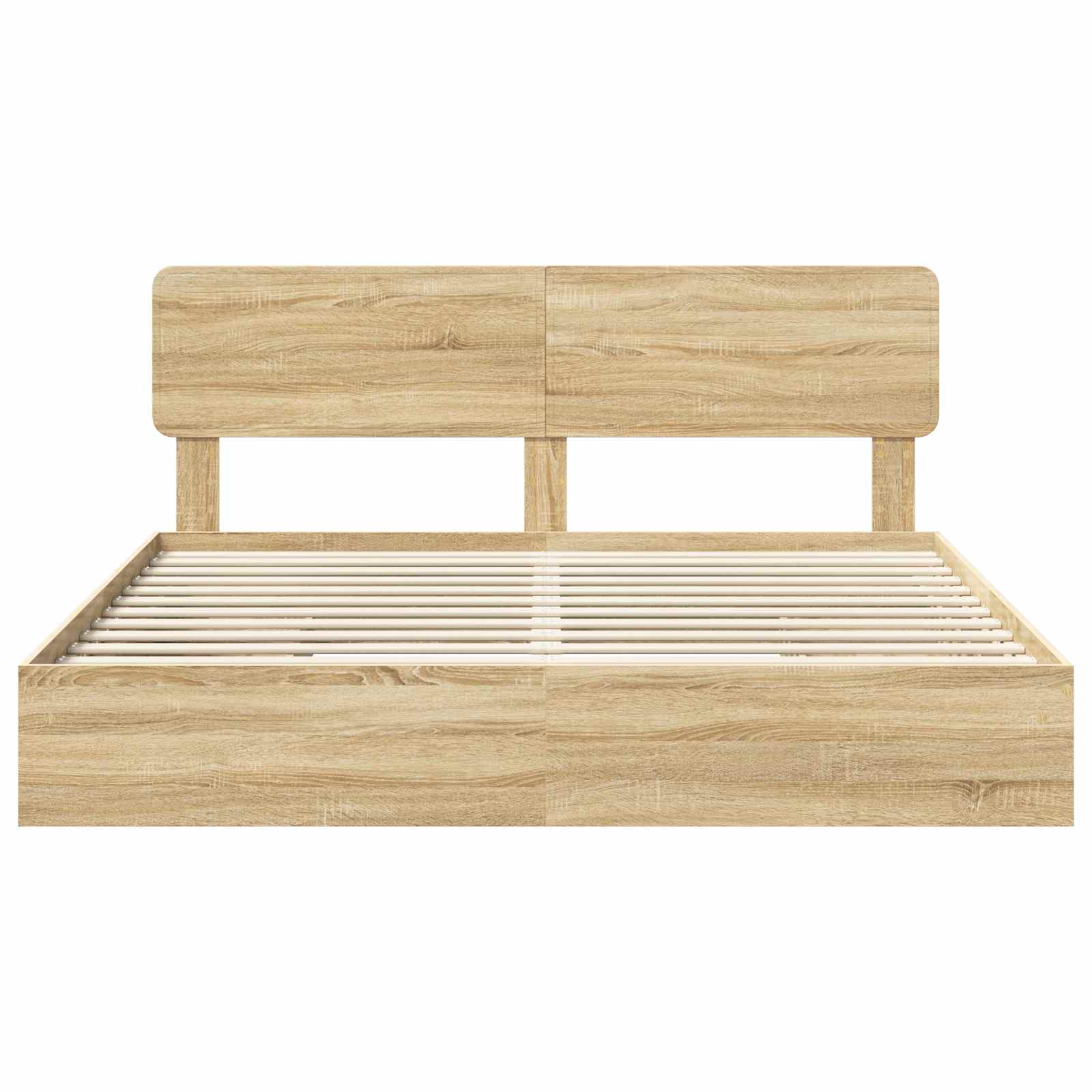 Opslag bed met lade Sonoma Eiken 180 x 200 cm Bewerkt hout