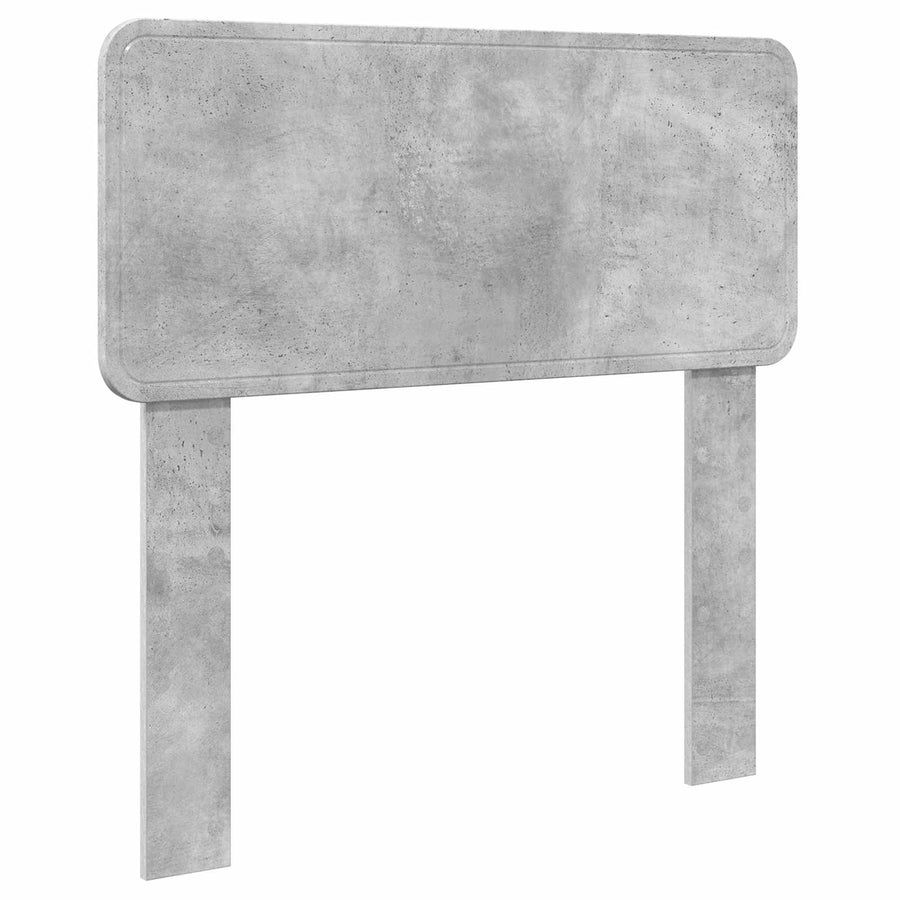 Opslag bed met hoofdeinde Beton Grijs 90 x 190 cm Bewerkt hout