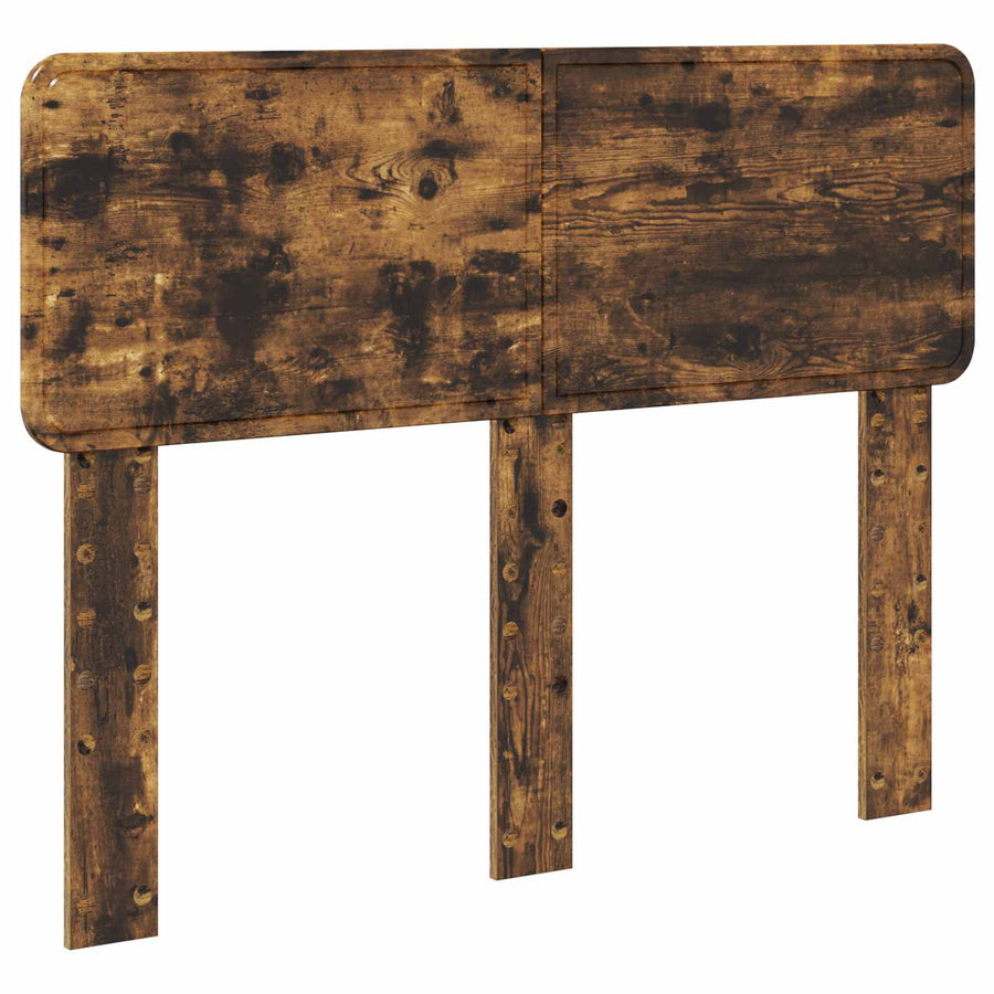 Bedframe met hoofdeinde Gerookt eiken 120 x 200 cm Bewerkt hout