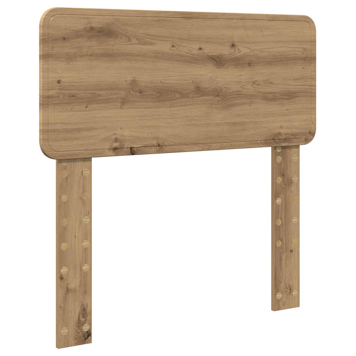 Bedframe met hoofdeinde Artisan Eiken 90 x 190 cm Bewerkt hout