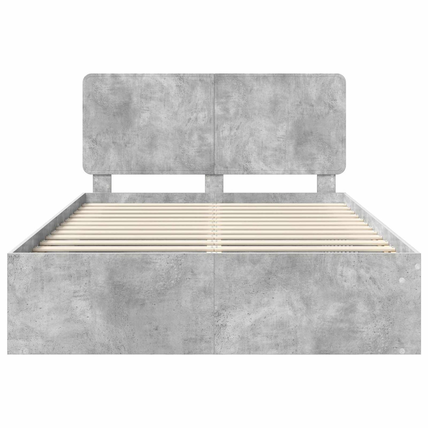 Bedframe Concerte Grijs 150 x 200 cm Massief grenenhout