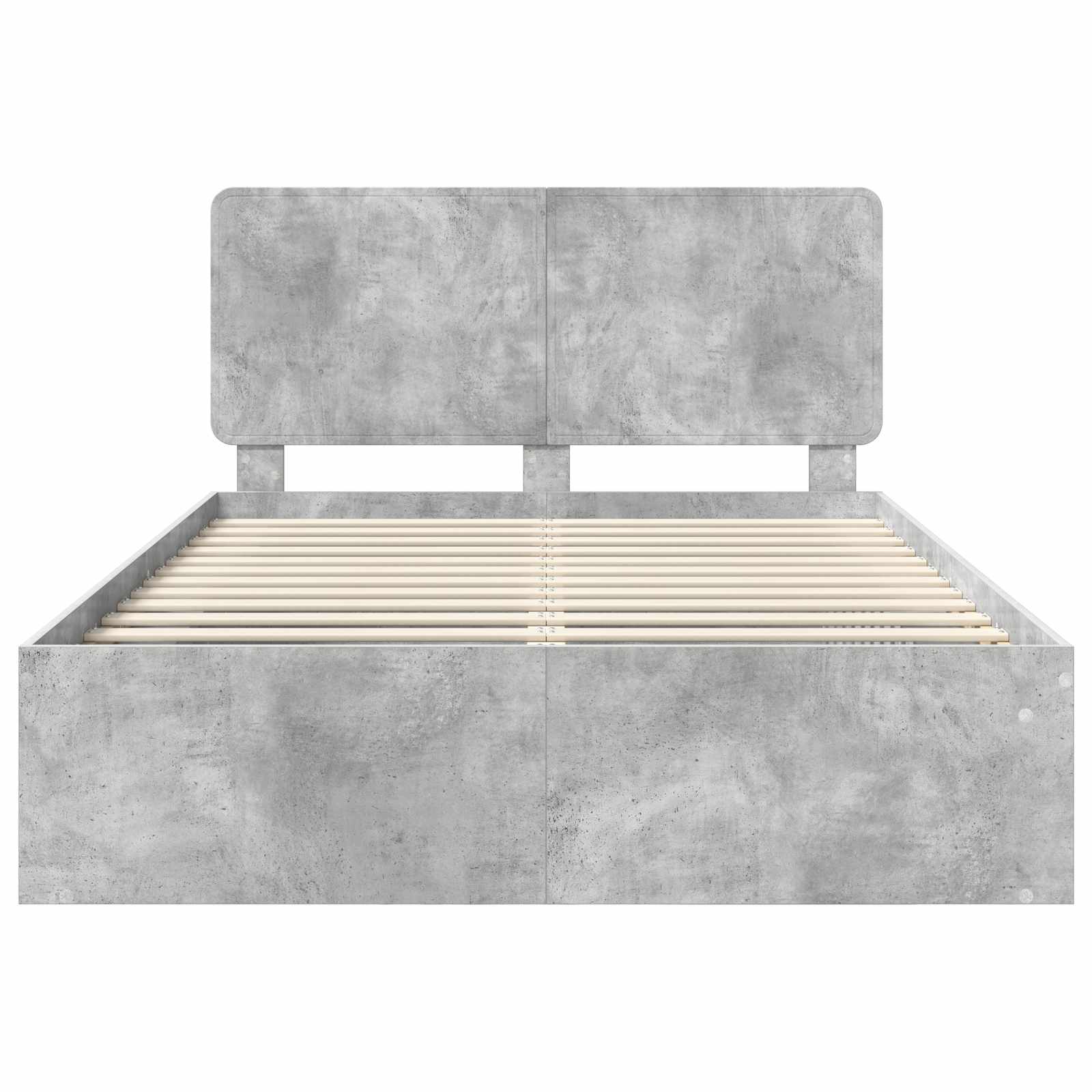 Bedframe Concerte Grijs 150 x 200 cm Massief grenenhout