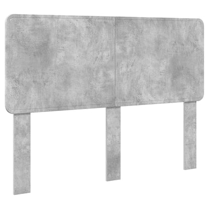 Bedframe met hoofdeinde Beton 140 x 200 cm Massief grenenhout