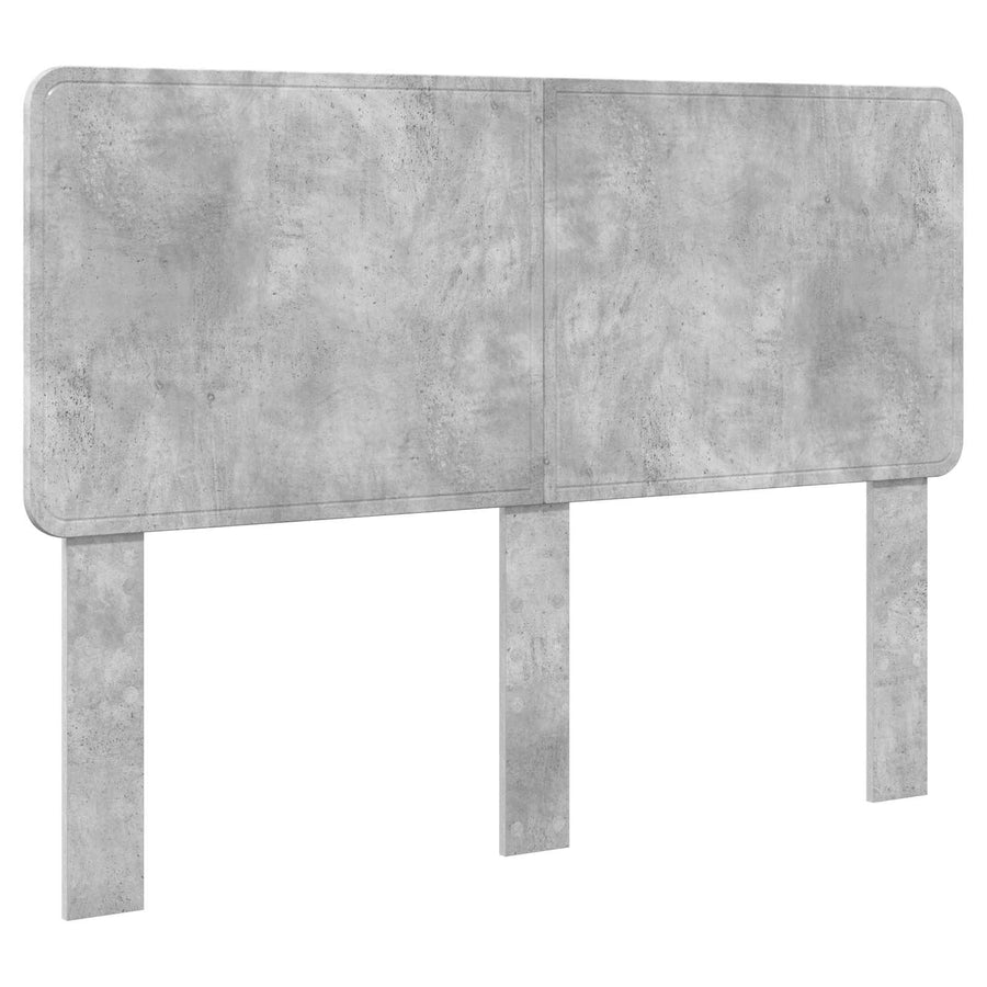 Bedframe met hoofdeinde Beton 140 x 200 cm Massief grenenhout