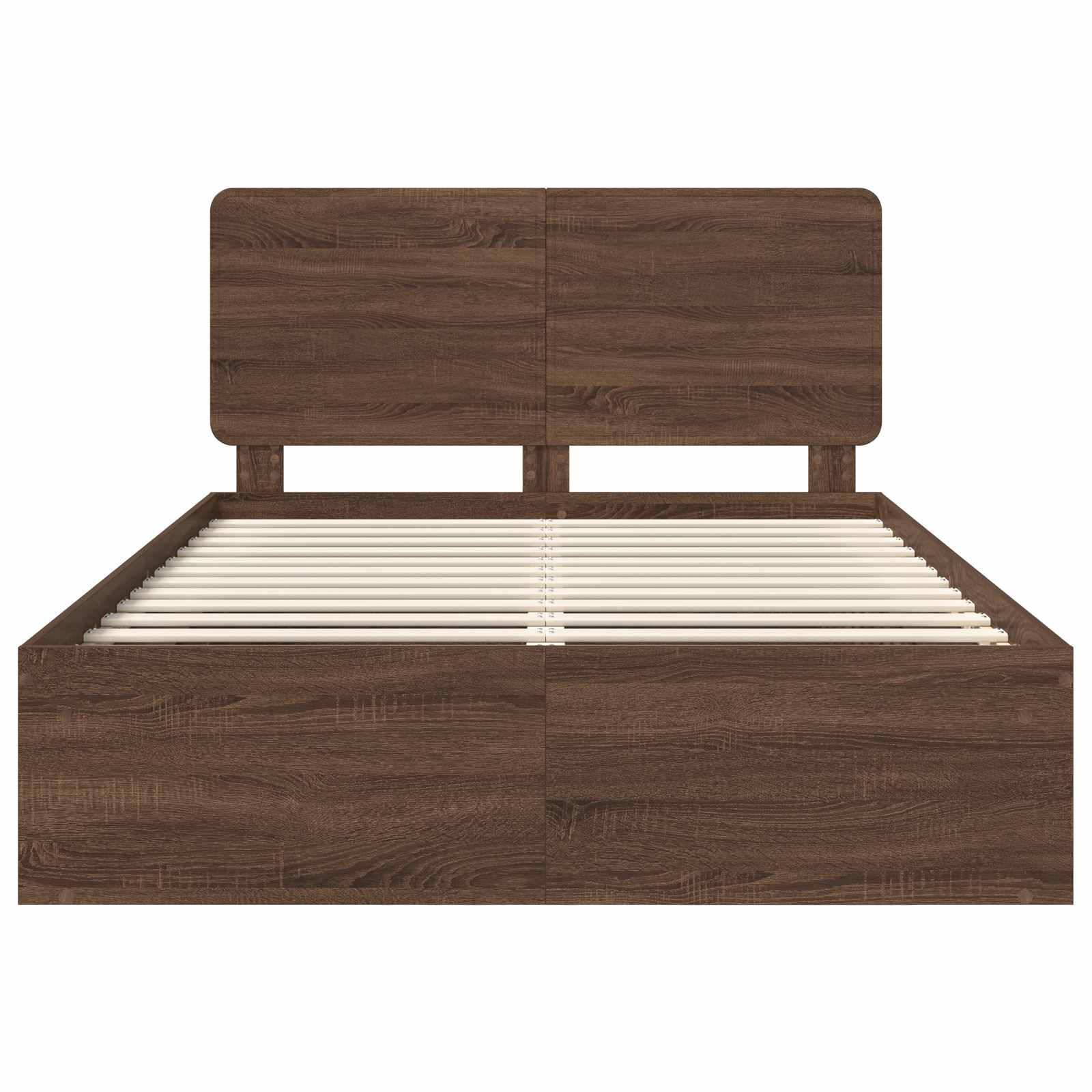 Bedframe Bruin Eiken 140 x 200 cm Massief grenenhout