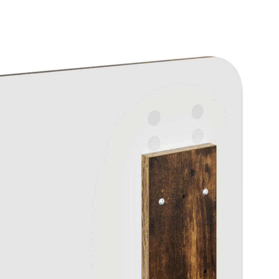 Bedframe Gerookt eiken 120 x 200 cm Massief grenenhout