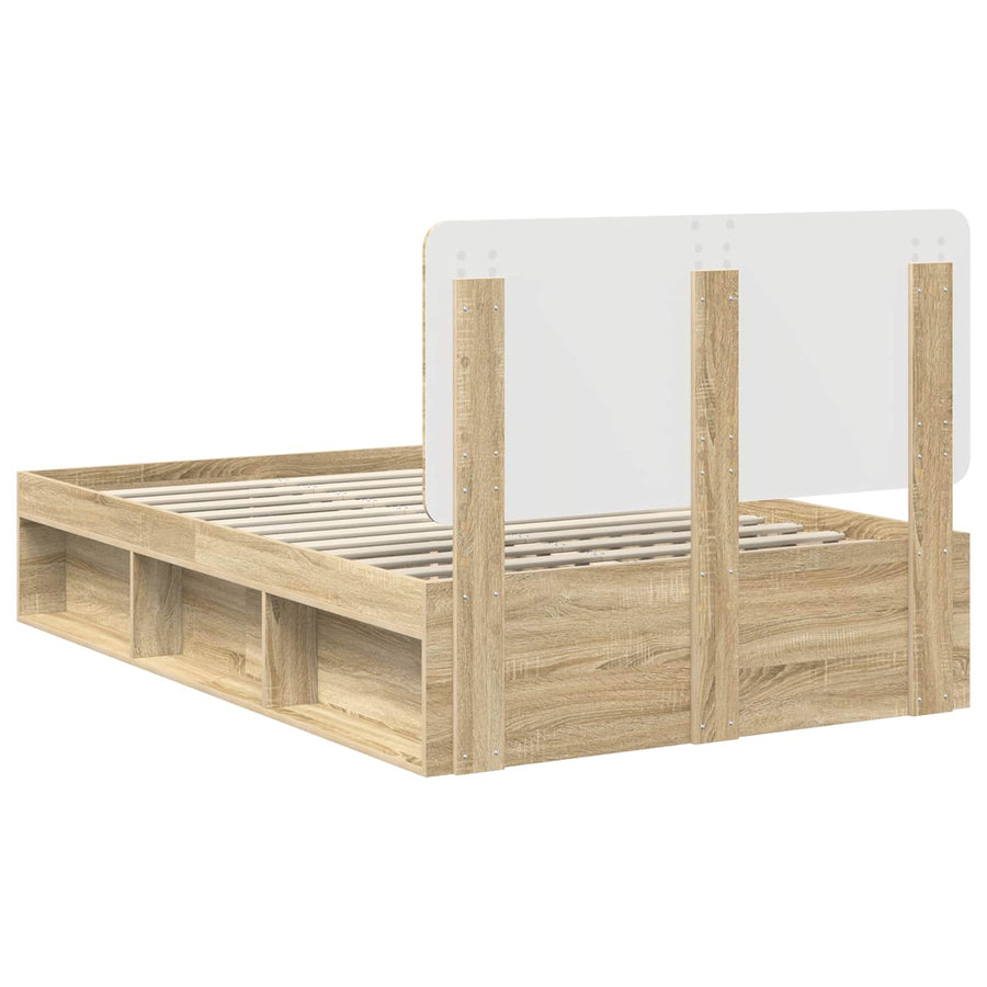 Bedframe met hoofdeinde Sonoma 120 x 190 cm Massief grenenhout