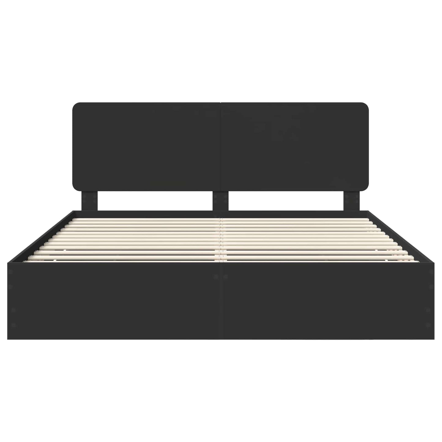 Bedframe met lade met opslag Zwart 180 x 200 cm Ingenieurshout