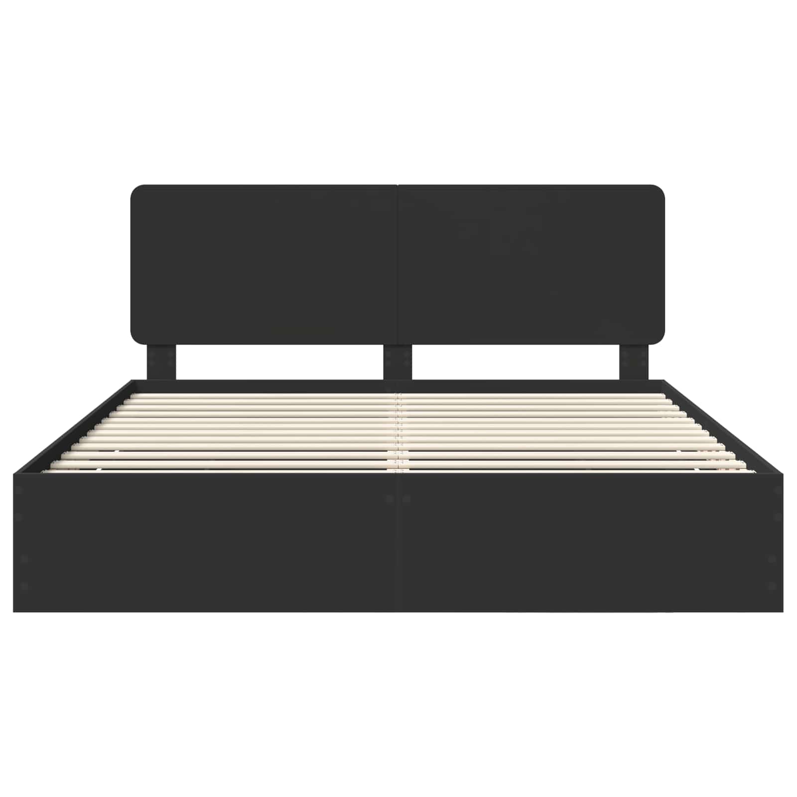 Bedframe met lade met opslag Zwart 180 x 200 cm Ingenieurshout