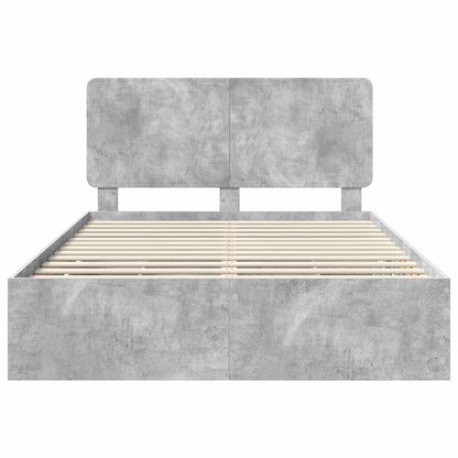 Bedframe met lade Beton Grijs 160 x 200 cm Ingenieurshout
